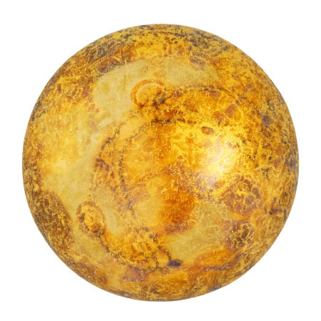 Crystal Gold Spotted   - Cabochon par Puca® -00030-65322