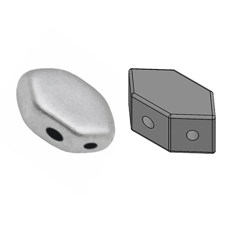 Silver Alluminium Mat - Paros® par Puca® - 00030/01700