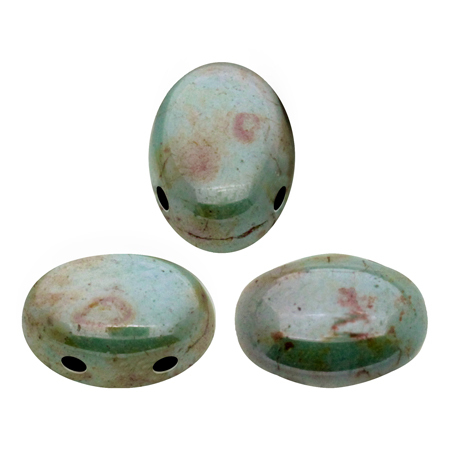 Opaque Mix Blue/Green Ceramic Look - Samos® par Puca® - 03000/65431
