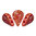 Opaque Coral Red Tweedy - Amos® par Puca® -93200/45703