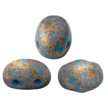 Opaque Blue Turquoise Bronze - Samos® par Puca® - 63030/15496