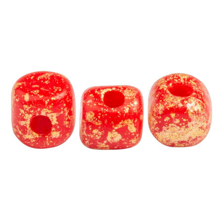 Opaque Coral Red Splash- Minos® par Puca® - 93200-94401