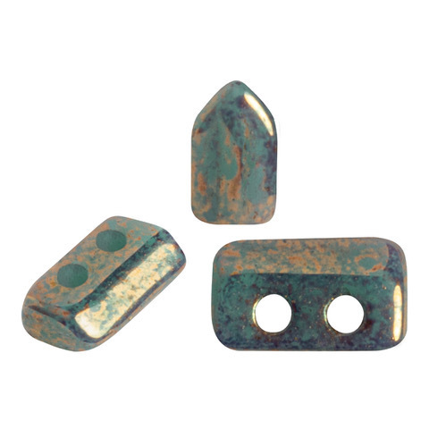 Opaque Green Turquoise Bronze- Piros® par Puca® - 63130-15496