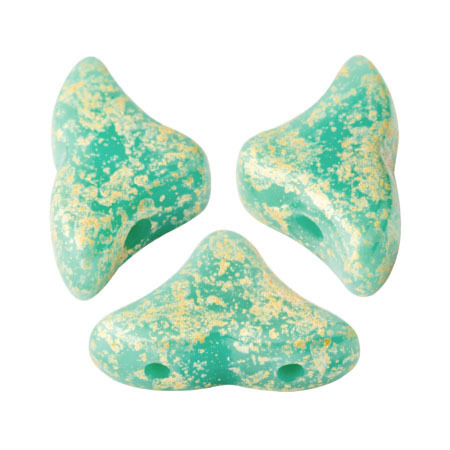 Opaque Green Turquoise Splash  - Hélios® par Puca® - 63130-94401
