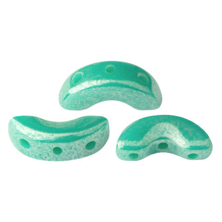 Opaque Green Turquoise Luster  - Arcos® par Puca® - 63130-14400