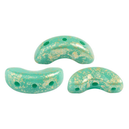 Opaque Green Turquoise Splash  - Arcos® par Puca® - 63130-94401