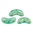 Opaque Green Turquoise Splash - Arcos® par Puca® - 63130-94401