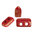 Opaque Coral Red Bronze - Piros® par Puca® - 93200-15496