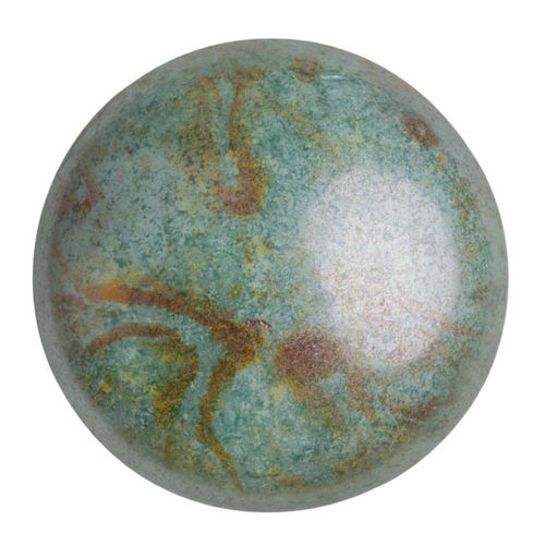 Opaque Mix Blue Green Ceramic Look - Cabochon par Puca® -03000-65431​