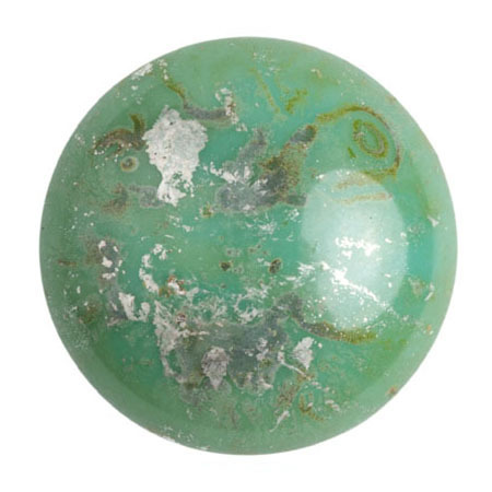 Opaque Green Turquoise New Picasso  - Cabochon par Puca® -63130-65400