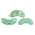 Blue Green Opal Splash - Arcos® par Puca® - 61100-94401