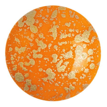Frost Tangerine Splash - Cabochon par Puca® - 98412-94401